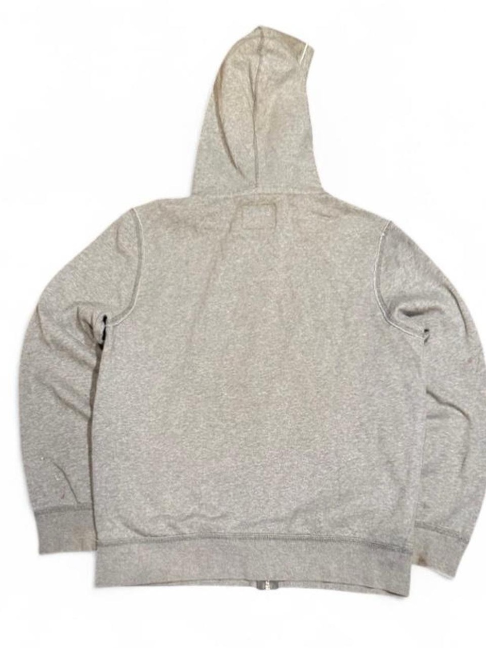Y2K Aeropostale Logo Distressed Grey Zip Up Hoodie - Picture 2 of 6